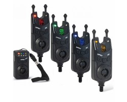 Комплект электронных сигнализаторов поклёвки ANACONDA Vipex RS Set 4 + 1 Red, Green, Blue, Yellow