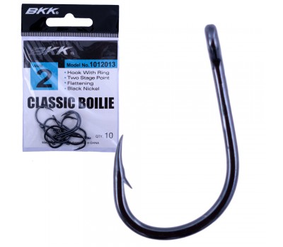 Крючек BKK Carp Fishing Black Nickel Classic Boilie Hook 
