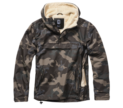 Куртка анорак Brandit Windbreaker Sherpa Jackets Dark Camo