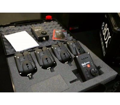 Комплект электронных сигнализаторов Carp Sounder ROC XRS Set 4+1 Neon Black