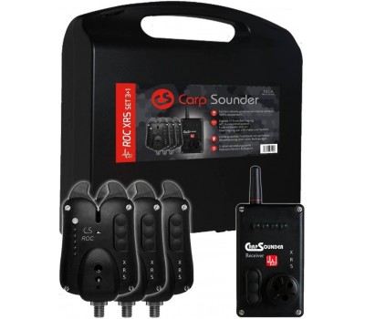 Комплект электронных сигнализаторов Carp Sounder ROC XRS Set 3+1 Black