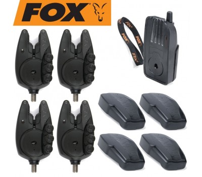 Набор электронных сигнализаторов Fox Micron Rx+ 4-Rod Presentation Set
