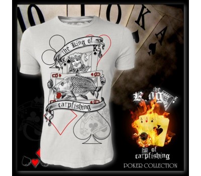 Футболка Hotspot Design Angler T-Shirt The King of Carpfishing Poker Collection