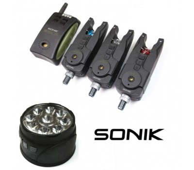 Комплект сигнализаторов Sonik SKS Alarm & Receiver Set + Bivvy Light
